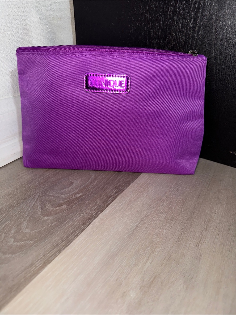Nique Bright Purple Zip Cosmetic Case